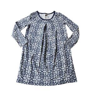 Tea Collection Scotland Snowfall Pleat Dress Size 6